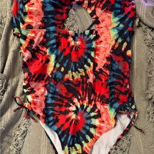 Vibrant Tie-Dye One-Piece Swimsuit